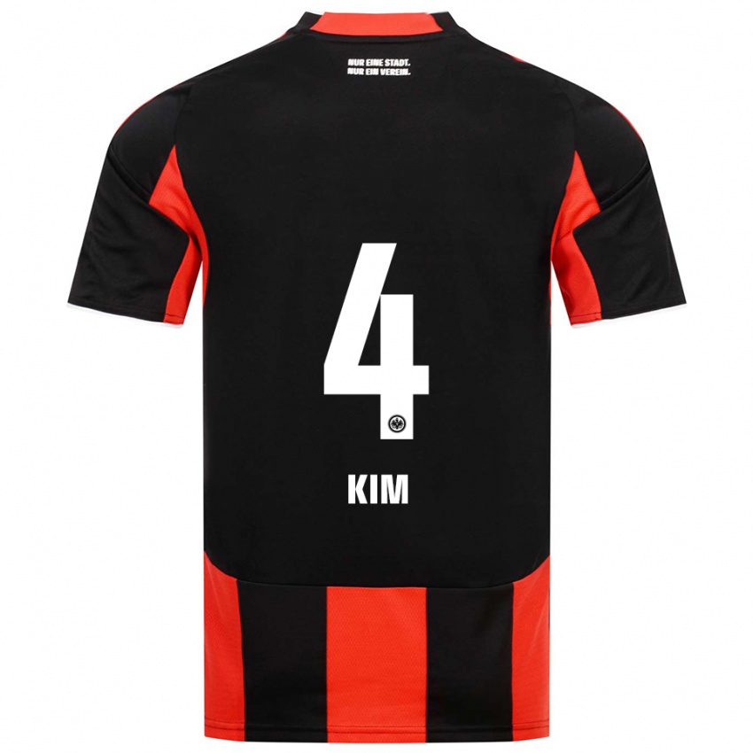 נשים יון-דו קים #4 שחור אדום ג'רזי ביתית 2025/26 חולצה קצרה