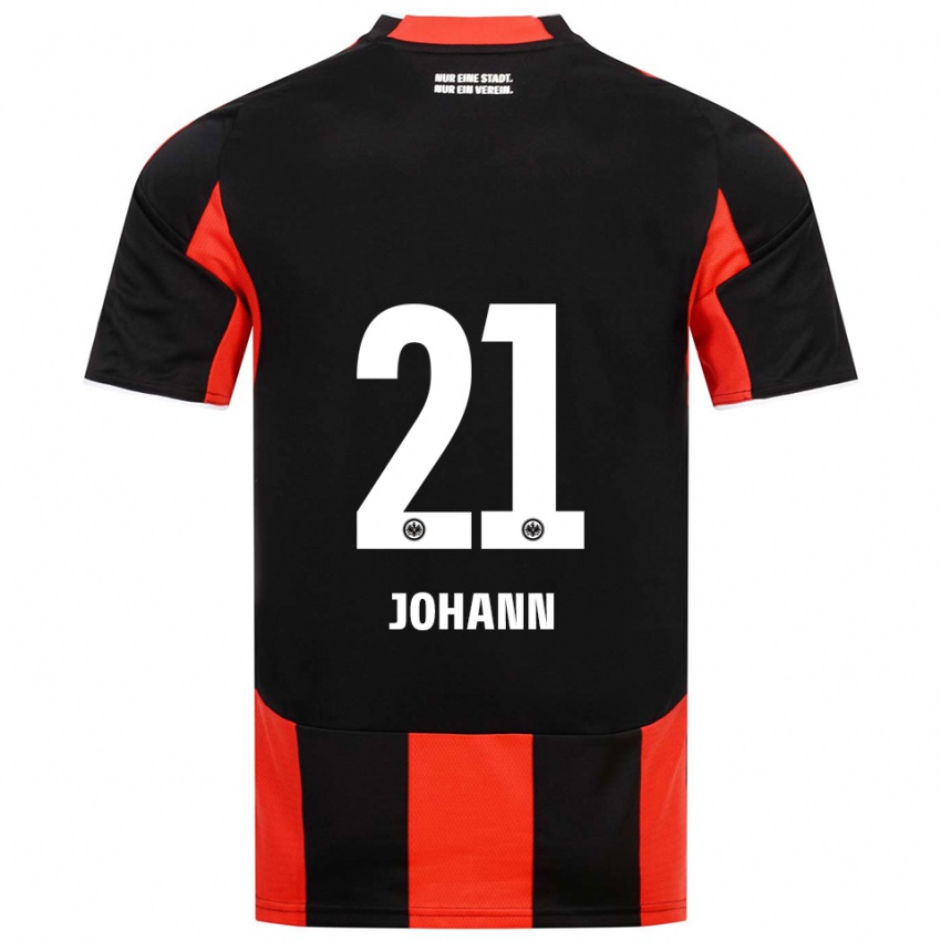 נשים Hannah Johann #21 שחור אדום ג'רזי ביתית 2025/26 חולצה קצרה