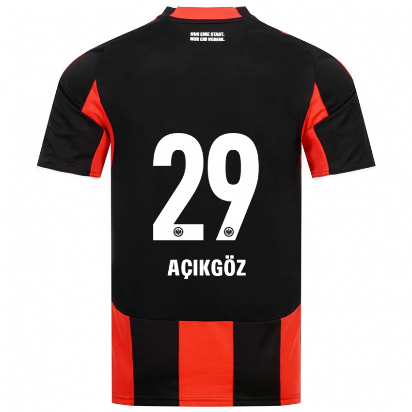 נשים Dilara Açıkgöz #29 שחור אדום ג'רזי ביתית 2025/26 חולצה קצרה