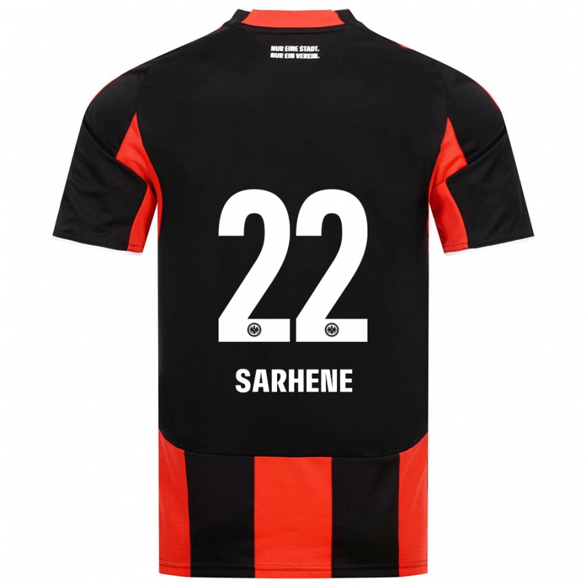 נשים קלמנט ננה-סרהן #22 שחור אדום ג'רזי ביתית 2025/26 חולצה קצרה