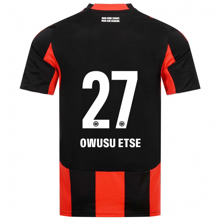 נשים קולין אווסו אטסה #27 שחור אדום ג'רזי ביתית 2025/26 חולצה קצרה