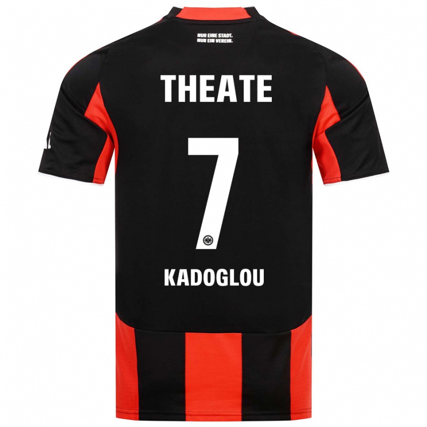 נשים Alexandros Kadoglou #7 שחור אדום ג'רזי ביתית 2025/26 חולצה קצרה