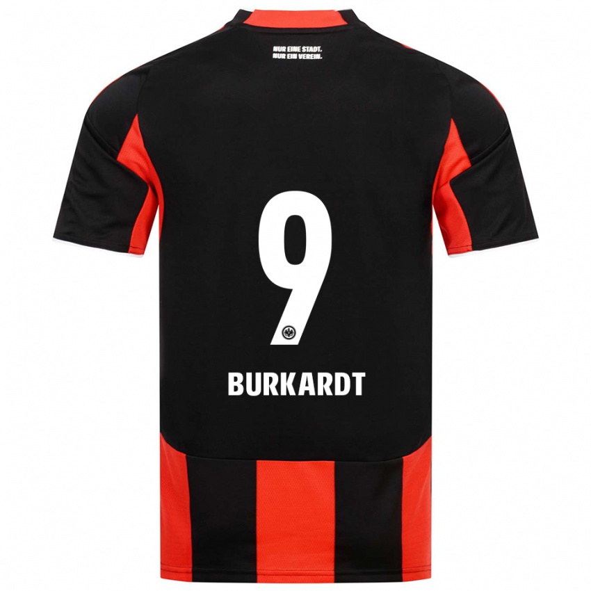 נשים יונתן בורקרדט #9 שחור אדום ג'רזי ביתית 2025/26 חולצה קצרה