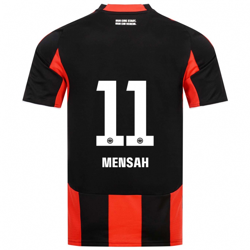 נשים קזיה אוטנג-מנשה #11 שחור אדום ג'רזי ביתית 2025/26 חולצה קצרה