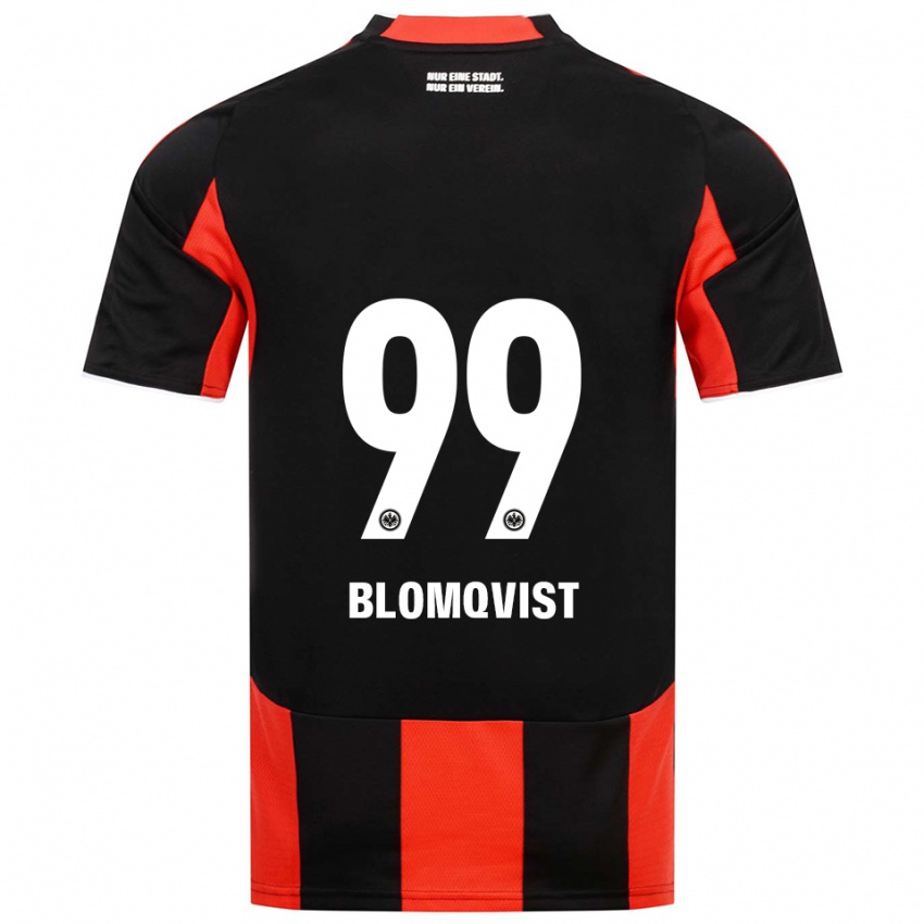 נשים רבקה בלומקוויסט #99 שחור אדום ג'רזי ביתית 2025/26 חולצה קצרה