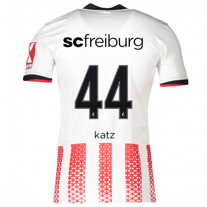 נשים קיליאן כץ #44 לבן אדום ג'רזי ביתית 2025/26 חולצה קצרה
