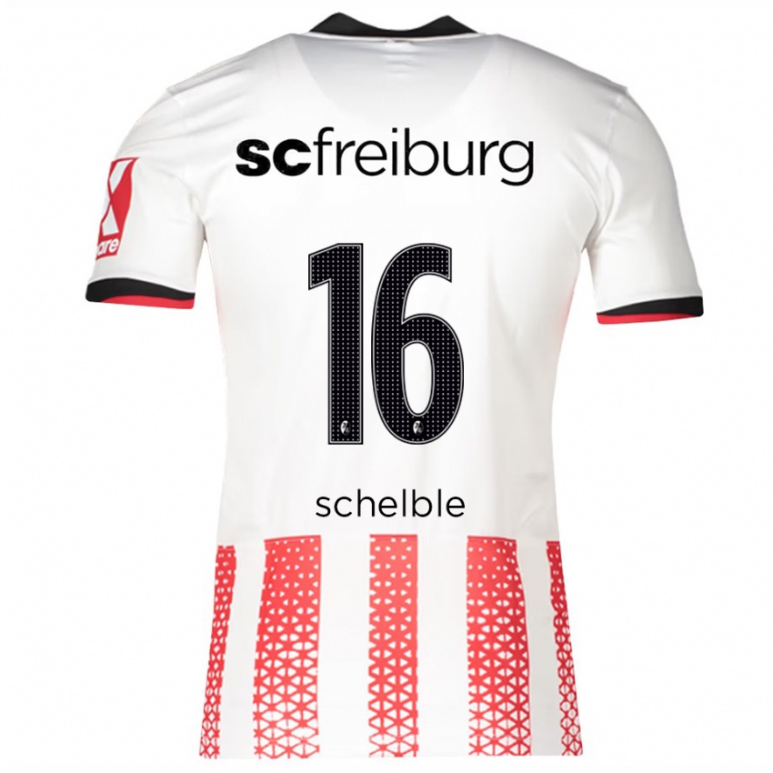 נשים ריקרדו שלבל #16 לבן אדום ג'רזי ביתית 2025/26 חולצה קצרה