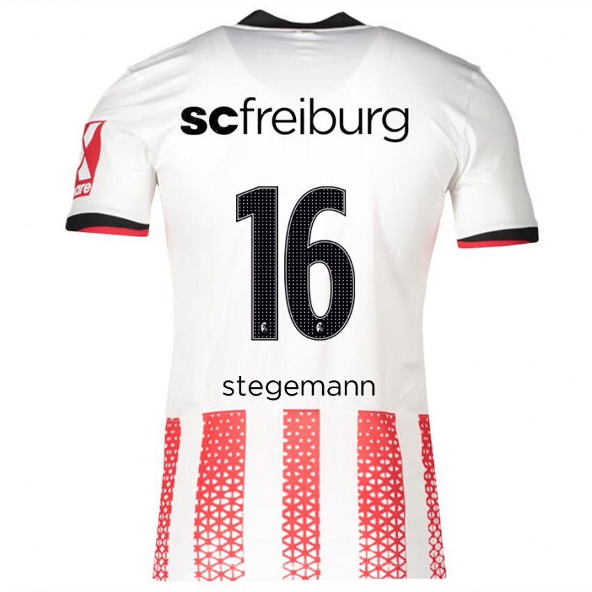 נשים גרטה סטגמן #16 לבן אדום ג'רזי ביתית 2025/26 חולצה קצרה