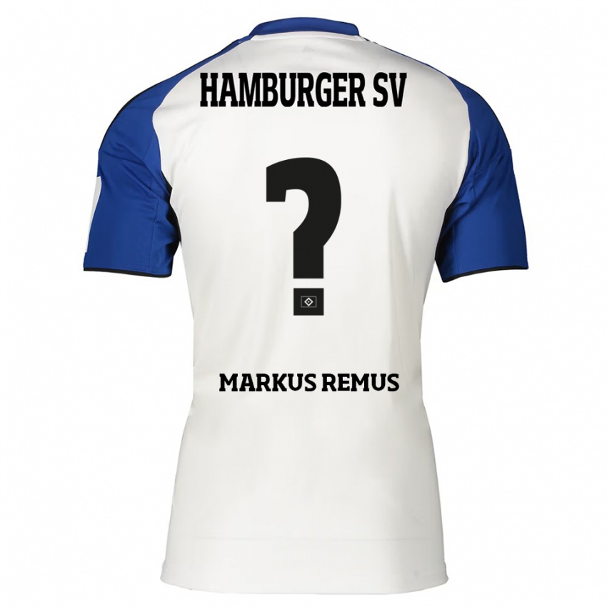 נשים Markus Remus #0 לבן כחול ג'רזי ביתית 2025/26 חולצה קצרה