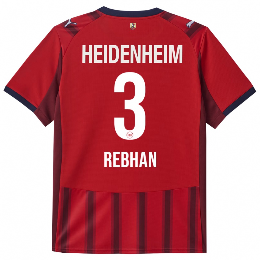 נשים Emma Rebhan #3 אדום נייבי ג'רזי ביתית 2025/26 חולצה קצרה