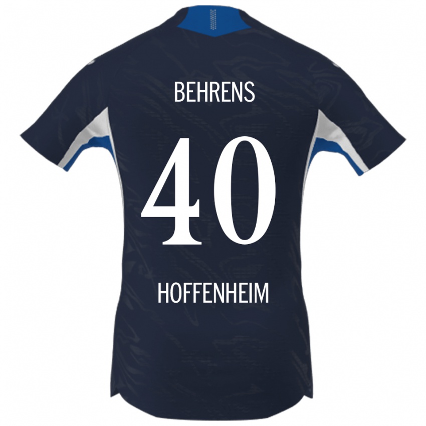 נשים הנס ברנס #40 נייבי לבן ג'רזי ביתית 2025/26 חולצה קצרה