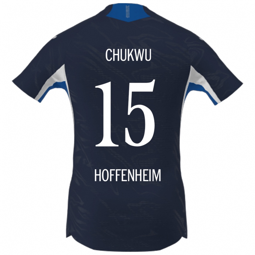 נשים Emmanuel Chukwu #15 נייבי לבן ג'רזי ביתית 2025/26 חולצה קצרה