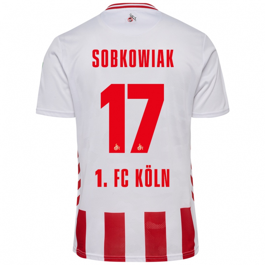 נשים Jannis Sobkowiak #17 לבן אדום ג'רזי ביתית 2025/26 חולצה קצרה