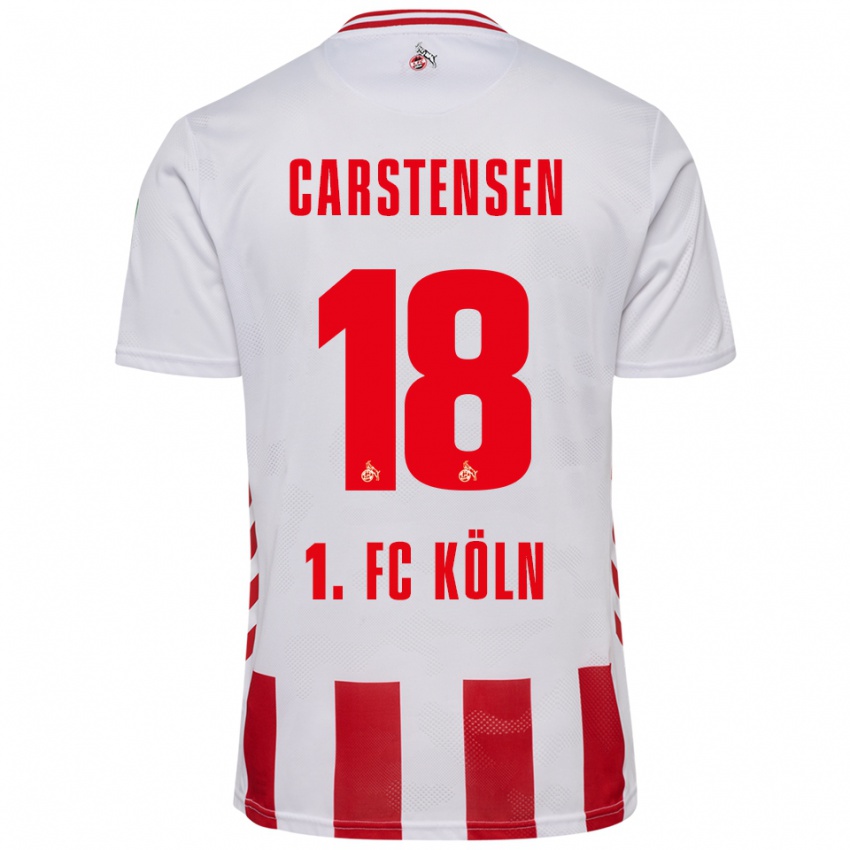 נשים רסמוס קרסטנסן #18 לבן אדום ג'רזי ביתית 2025/26 חולצה קצרה