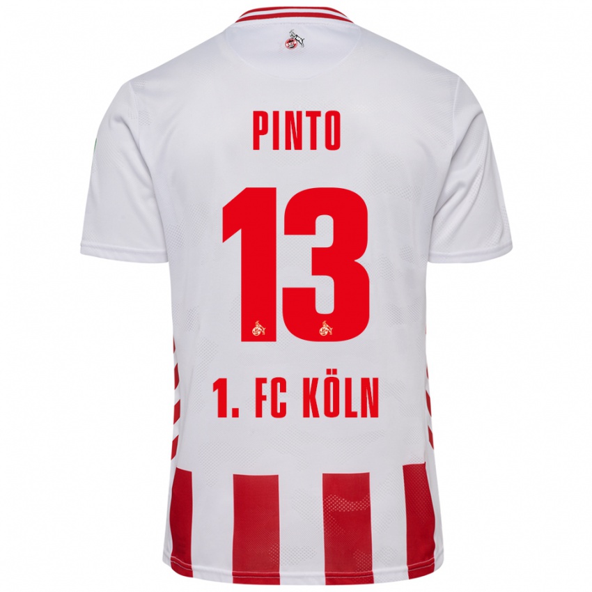 נשים ז'ואאו ויירה פינטו #13 לבן אדום ג'רזי ביתית 2025/26 חולצה קצרה