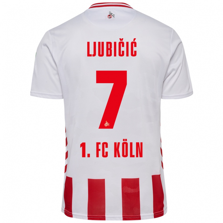 נשים דייאן ליוביצ'יץ' #7 לבן אדום ג'רזי ביתית 2025/26 חולצה קצרה