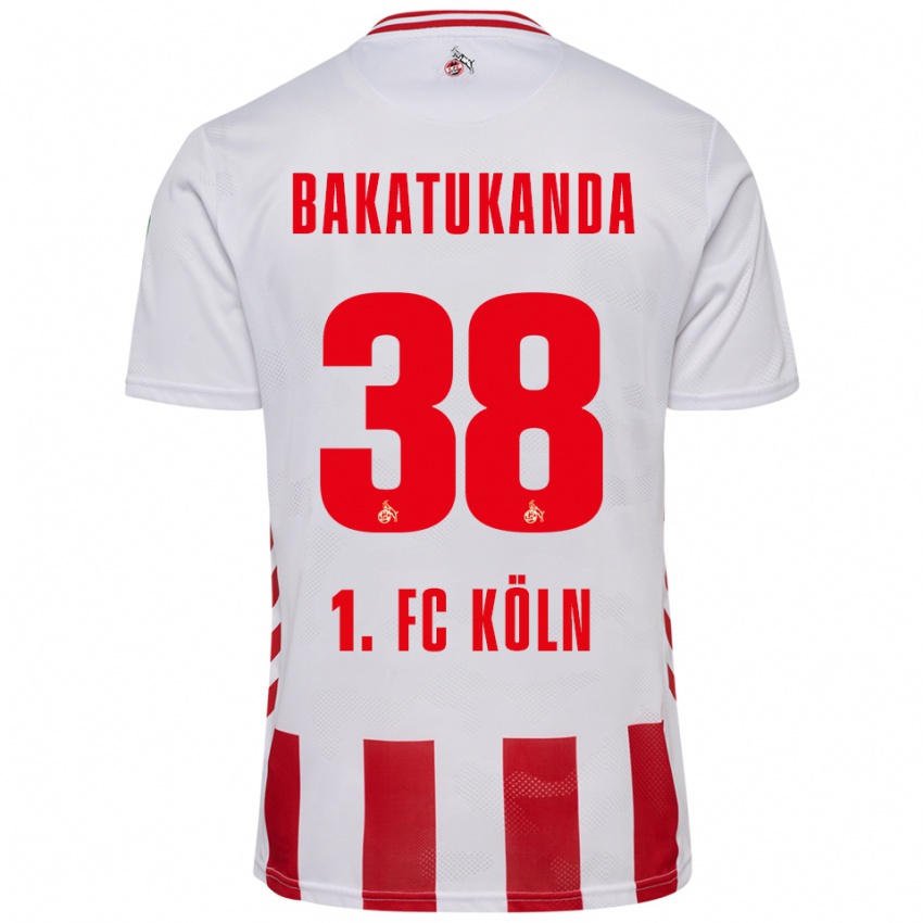 נשים Elias Bakatukanda #38 לבן אדום ג'רזי ביתית 2025/26 חולצה קצרה