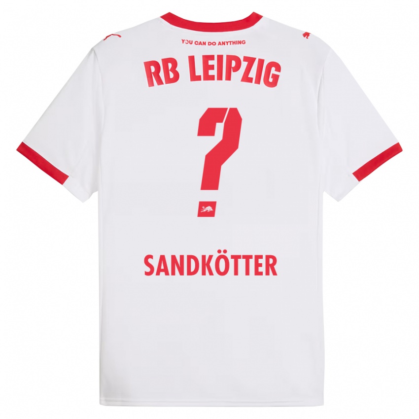 נשים Constantin Sandkötter #0 לבן אדום ג'רזי ביתית 2025/26 חולצה קצרה