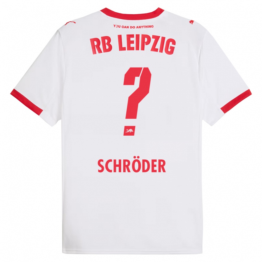 נשים Levin Schröder #0 לבן אדום ג'רזי ביתית 2025/26 חולצה קצרה