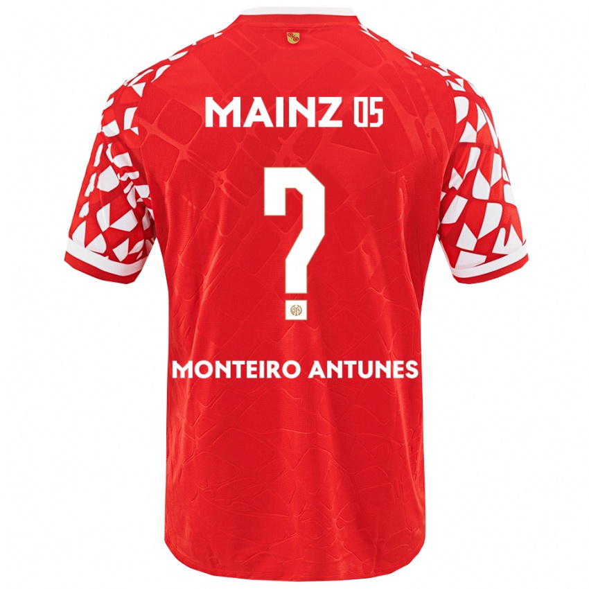 נשים רפאל מונטיירו אנטונש #0 אדום לבן ג'רזי ביתית 2025/26 חולצה קצרה