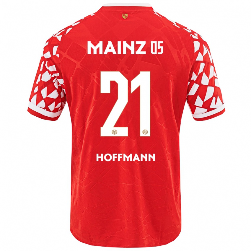 נשים Leon Hoffmann #21 אדום לבן ג'רזי ביתית 2025/26 חולצה קצרה