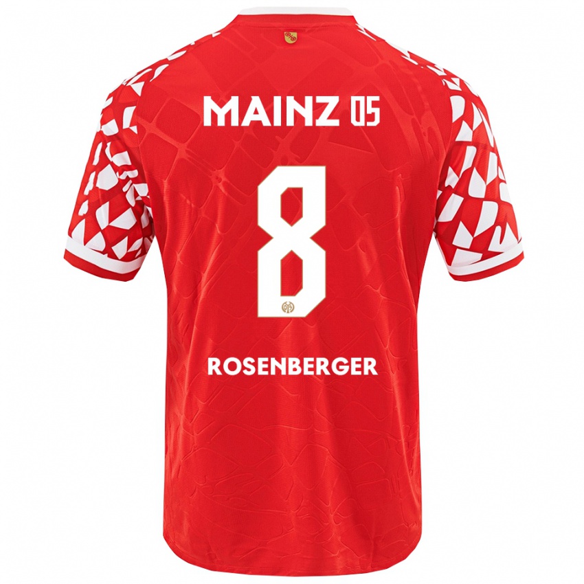 נשים Chris Rosenberger #8 אדום לבן ג'רזי ביתית 2025/26 חולצה קצרה