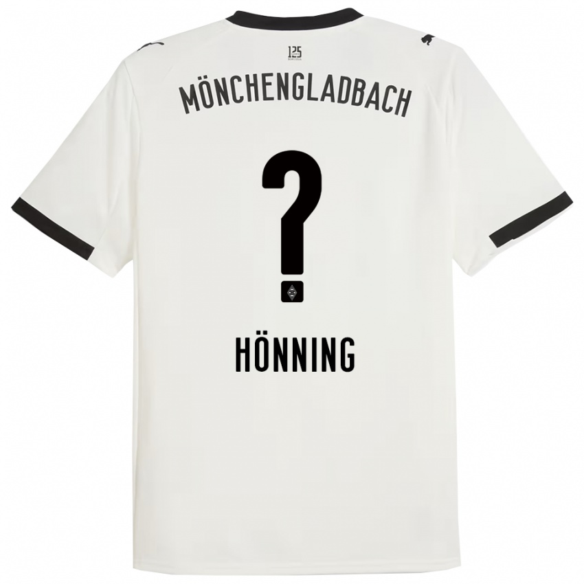 נשים Louis Hönning #0 לבן שחור ג'רזי ביתית 2025/26 חולצה קצרה