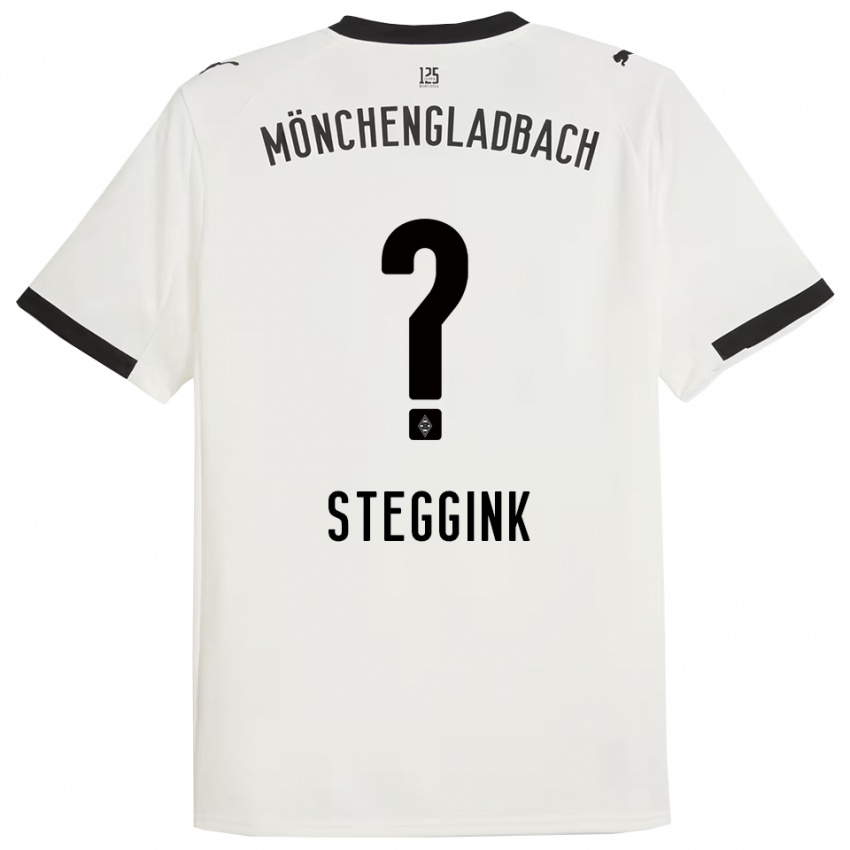 נשים Lennart Steggink #0 לבן שחור ג'רזי ביתית 2025/26 חולצה קצרה
