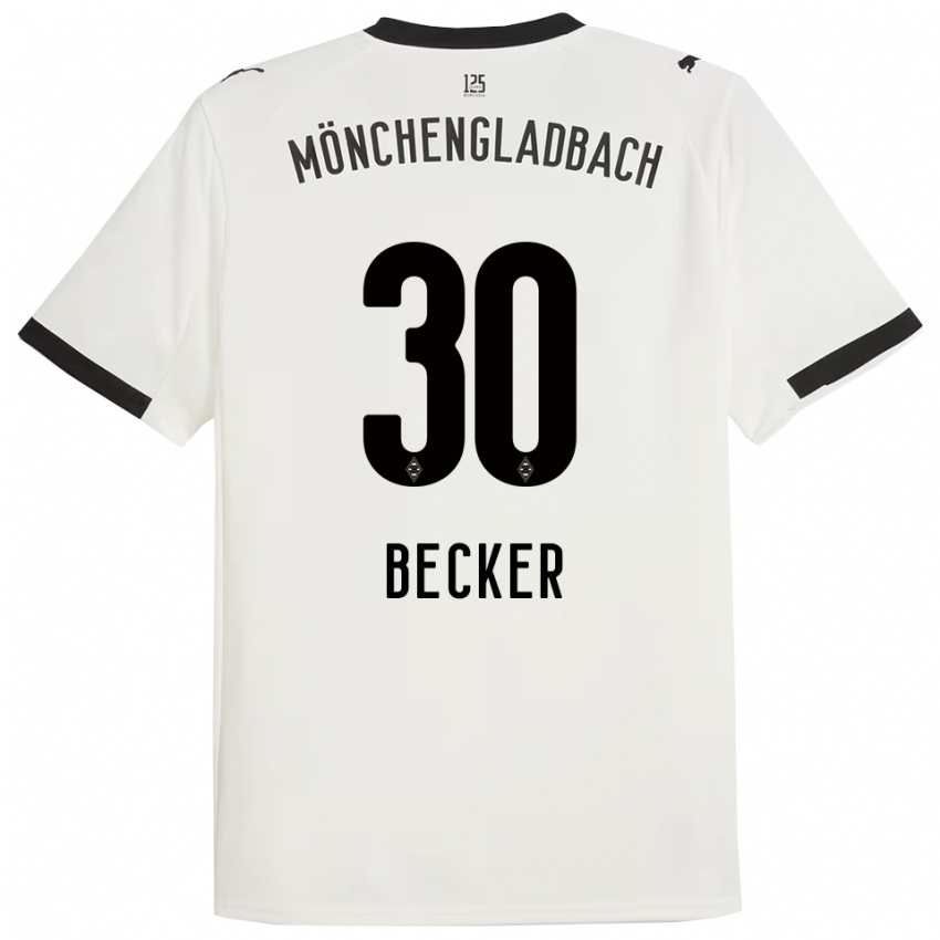 נשים בנימין בקר #30 לבן שחור ג'רזי ביתית 2025/26 חולצה קצרה