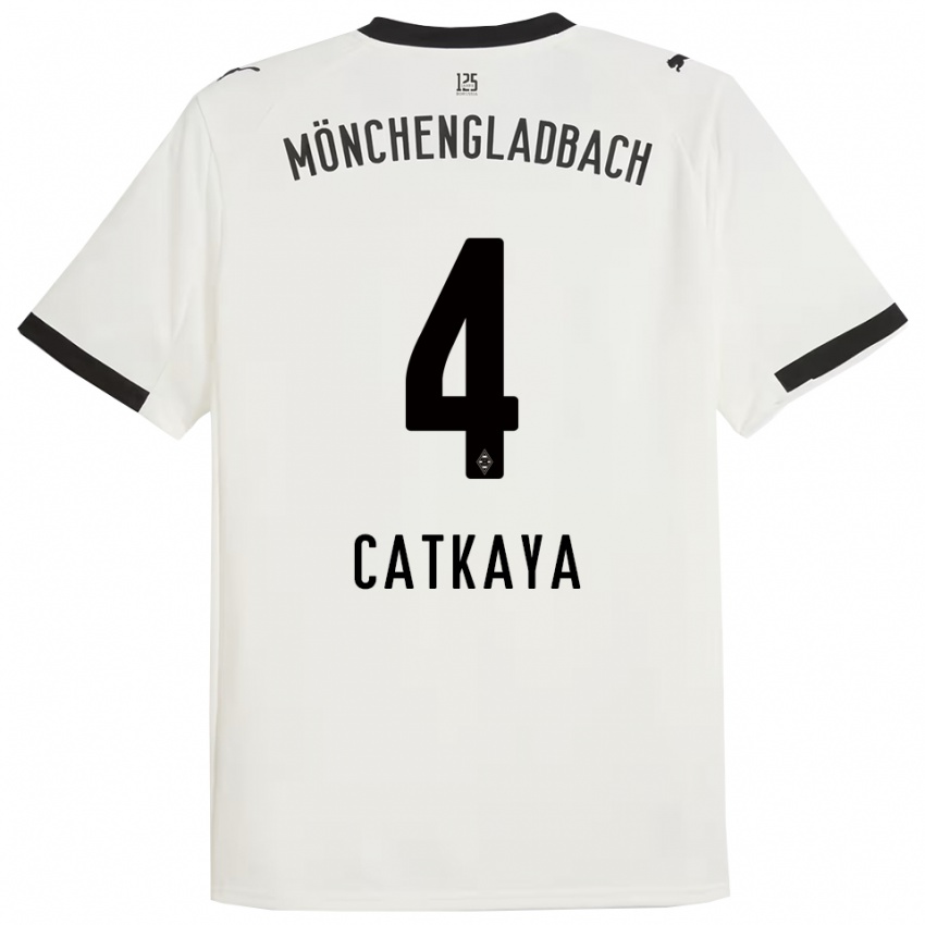 נשים טלה קטקאיה #4 לבן שחור ג'רזי ביתית 2025/26 חולצה קצרה