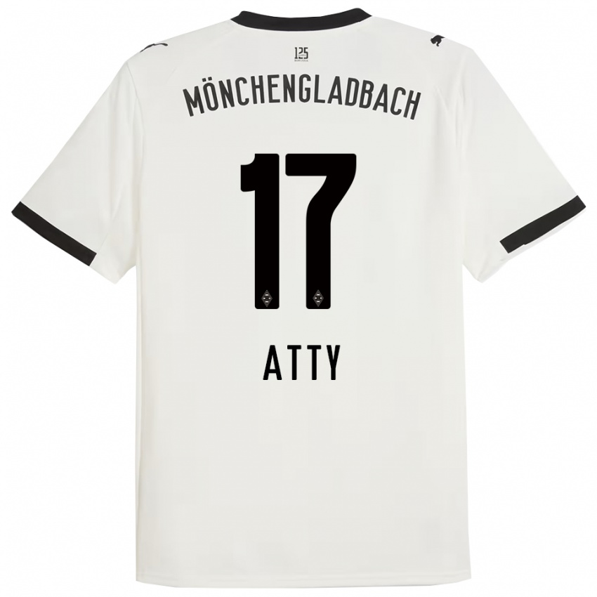 נשים יאסיר אטי #17 לבן שחור ג'רזי ביתית 2025/26 חולצה קצרה