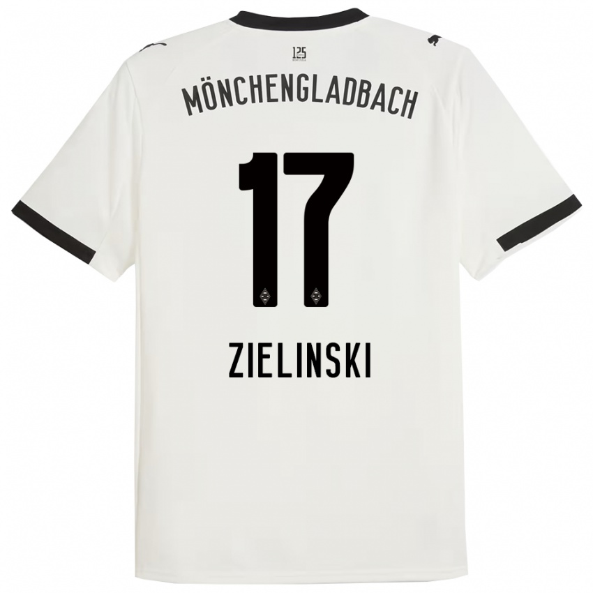נשים Yvonne Zielinski #17 לבן שחור ג'רזי ביתית 2025/26 חולצה קצרה