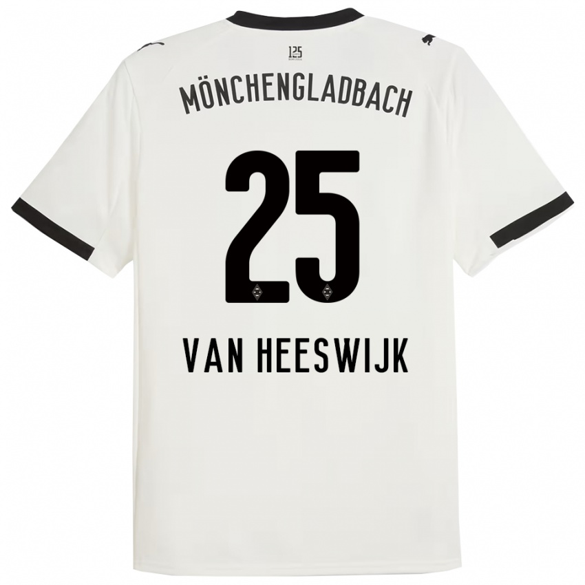 נשים אמבר ואן היזוויק #25 לבן שחור ג'רזי ביתית 2025/26 חולצה קצרה נשים אמבר ואן היזוויק #25 לבן שחור ג'רזי ביתית 2025/26 חולצה קצרה