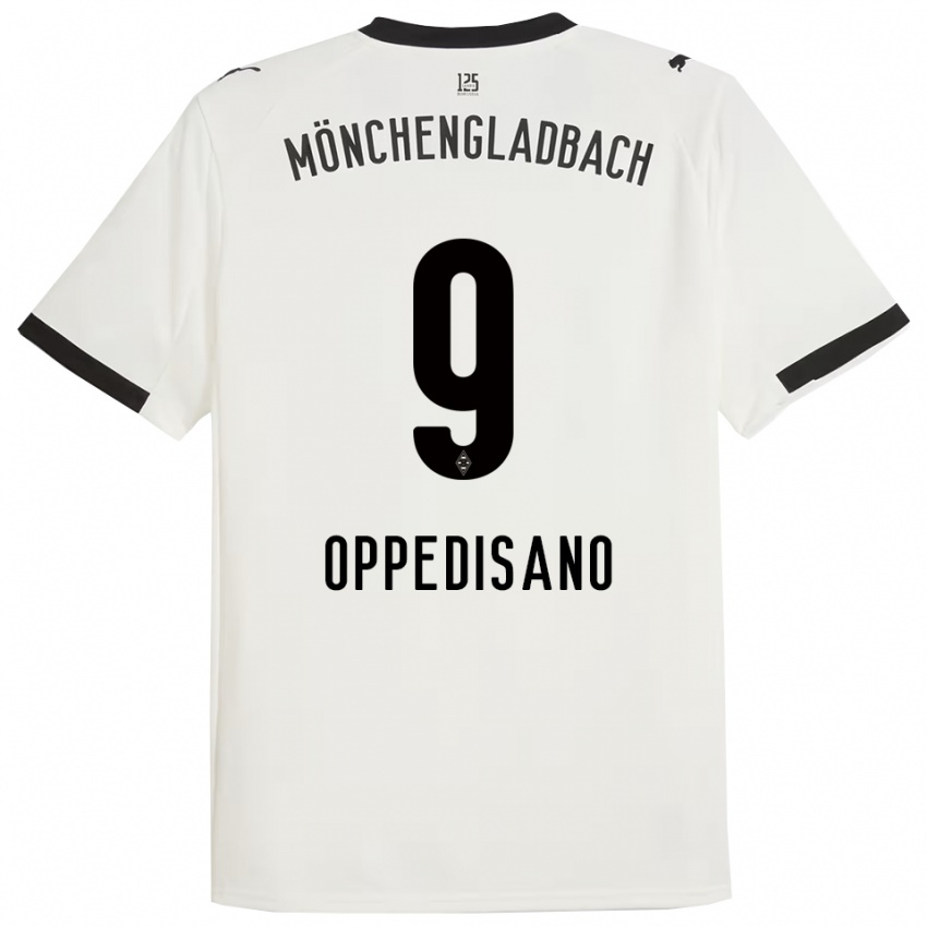 נשים ולנטינה אופדיסאנו #9 לבן שחור ג'רזי ביתית 2025/26 חולצה קצרה