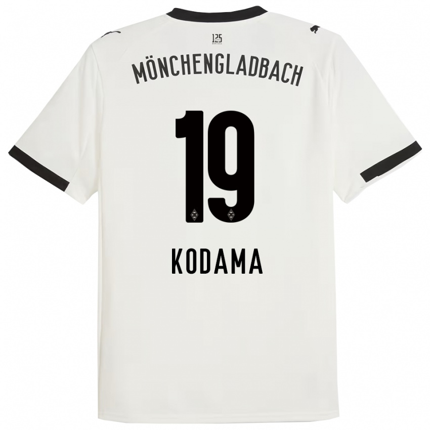 נשים קייקו קודמה #19 לבן שחור ג'רזי ביתית 2025/26 חולצה קצרה