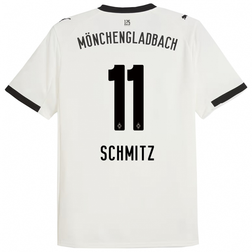 נשים Louisa Schmitz #11 לבן שחור ג'רזי ביתית 2025/26 חולצה קצרה