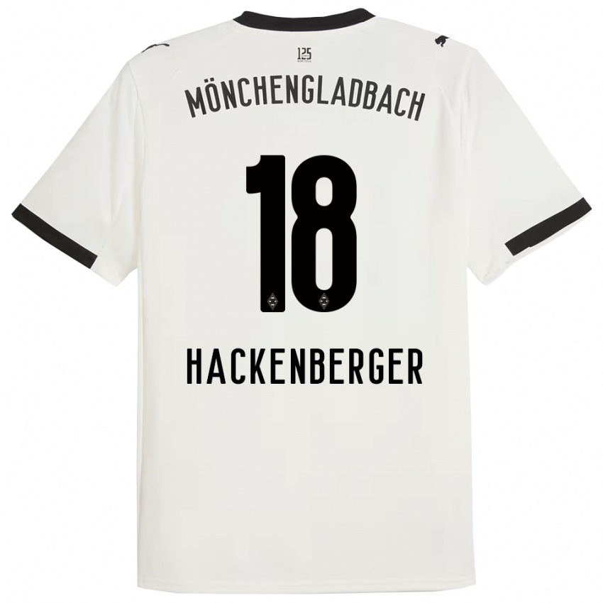 נשים ג'סיקה הקנברגר #18 לבן שחור ג'רזי ביתית 2025/26 חולצה קצרה