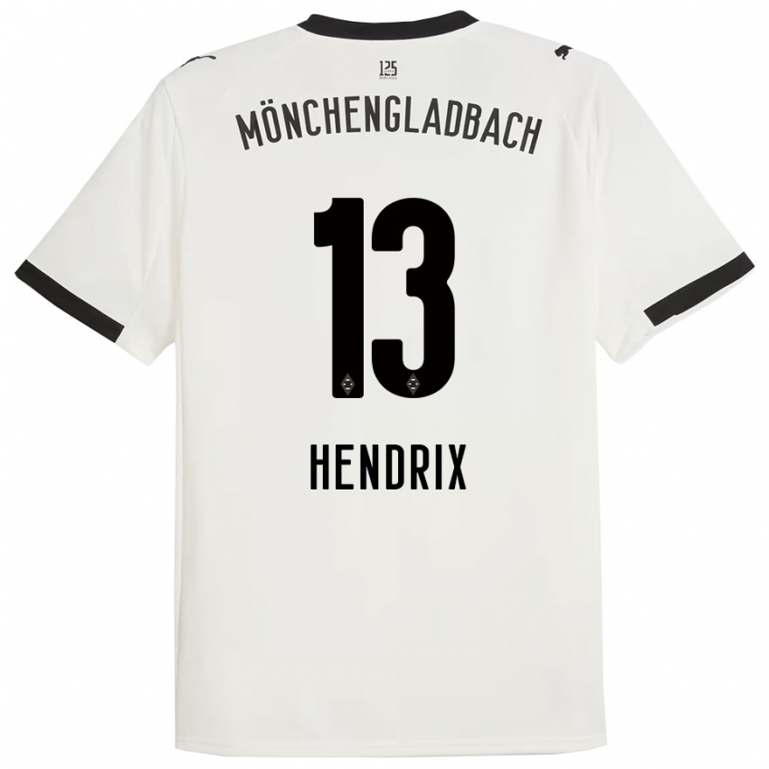 נשים Kas Hendrix #13 לבן שחור ג'רזי ביתית 2025/26 חולצה קצרה