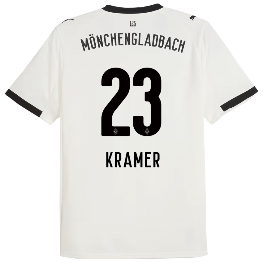 נשים כריסטוף קראמר #23 לבן שחור ג'רזי ביתית 2025/26 חולצה קצרה
