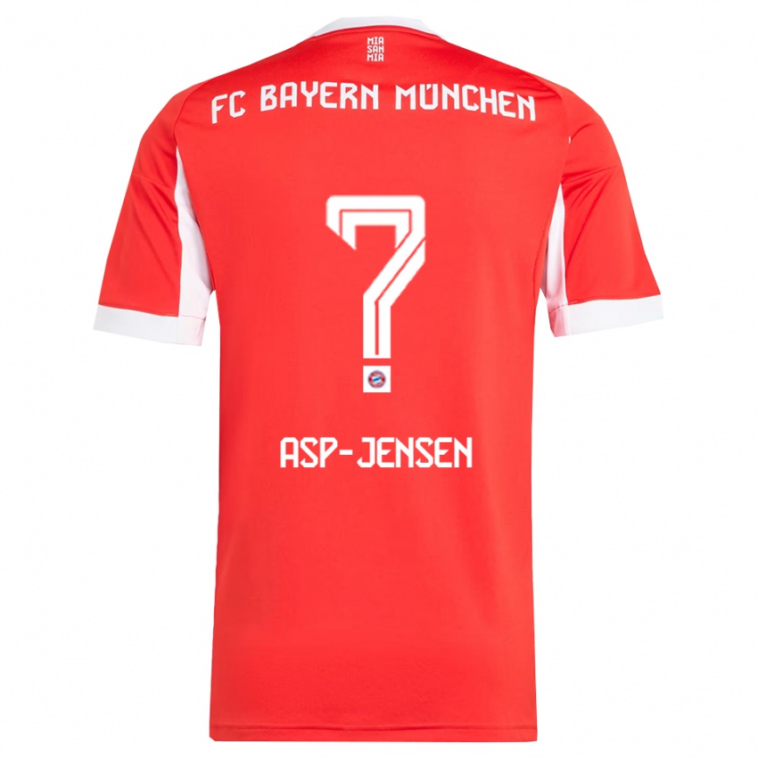 נשים ג׳ונת׳ן אספ ינסן #0 אדום לבן ג'רזי ביתית 2025/26 חולצה קצרה