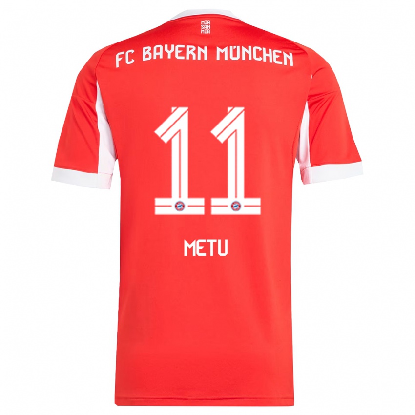 נשים אמיליאן מטו #11 אדום לבן ג'רזי ביתית 2025/26 חולצה קצרה