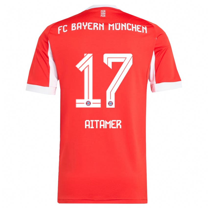 נשים יונס איתימר #17 אדום לבן ג'רזי ביתית 2025/26 חולצה קצרה