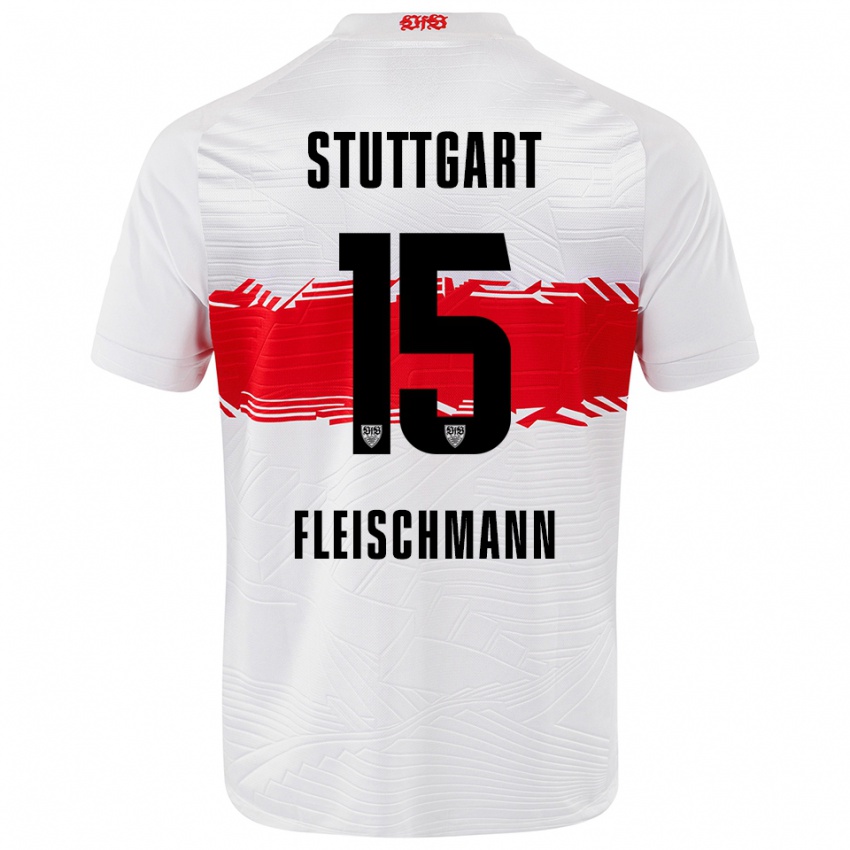 נשים Svea Fleischmann #15 לבן אדום ג'רזי ביתית 2025/26 חולצה קצרה