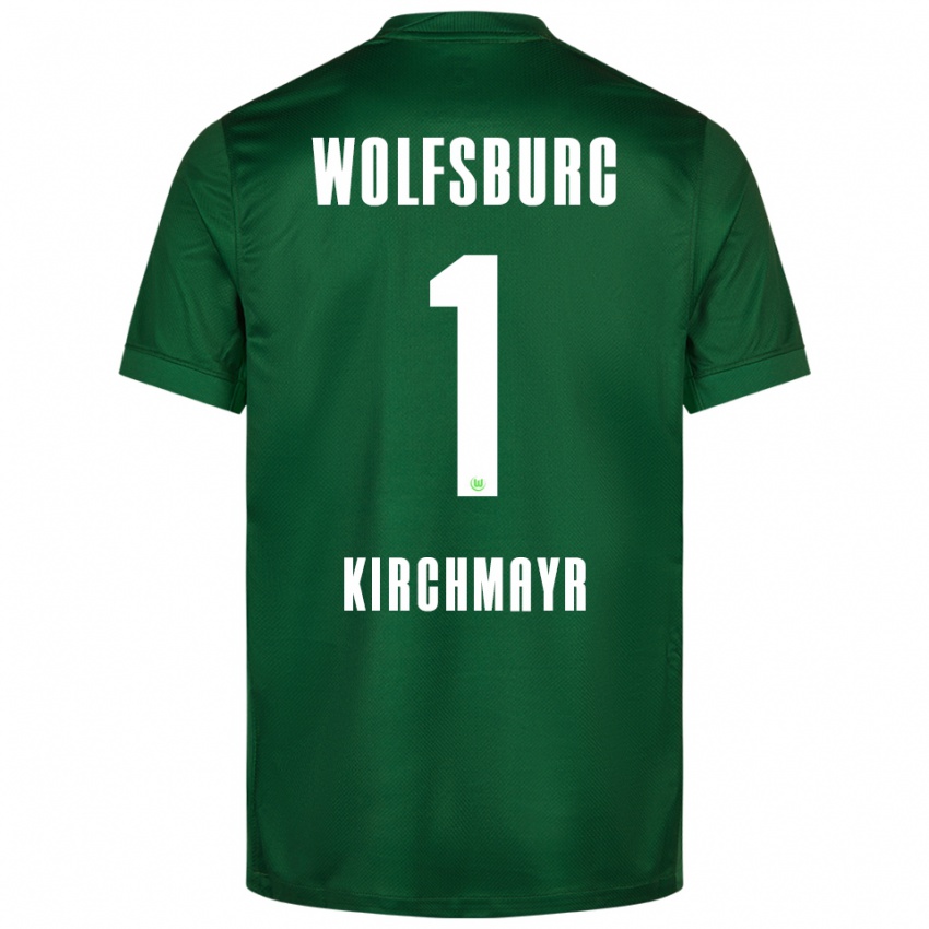 נשים יורי קירשמאייר #1 ירוק לבן ג'רזי ביתית 2025/26 חולצה קצרה