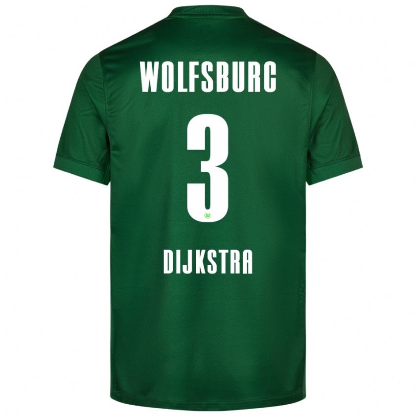 נשים קייטלין דייקסטרה #3 ירוק לבן ג'רזי ביתית 2025/26 חולצה קצרה