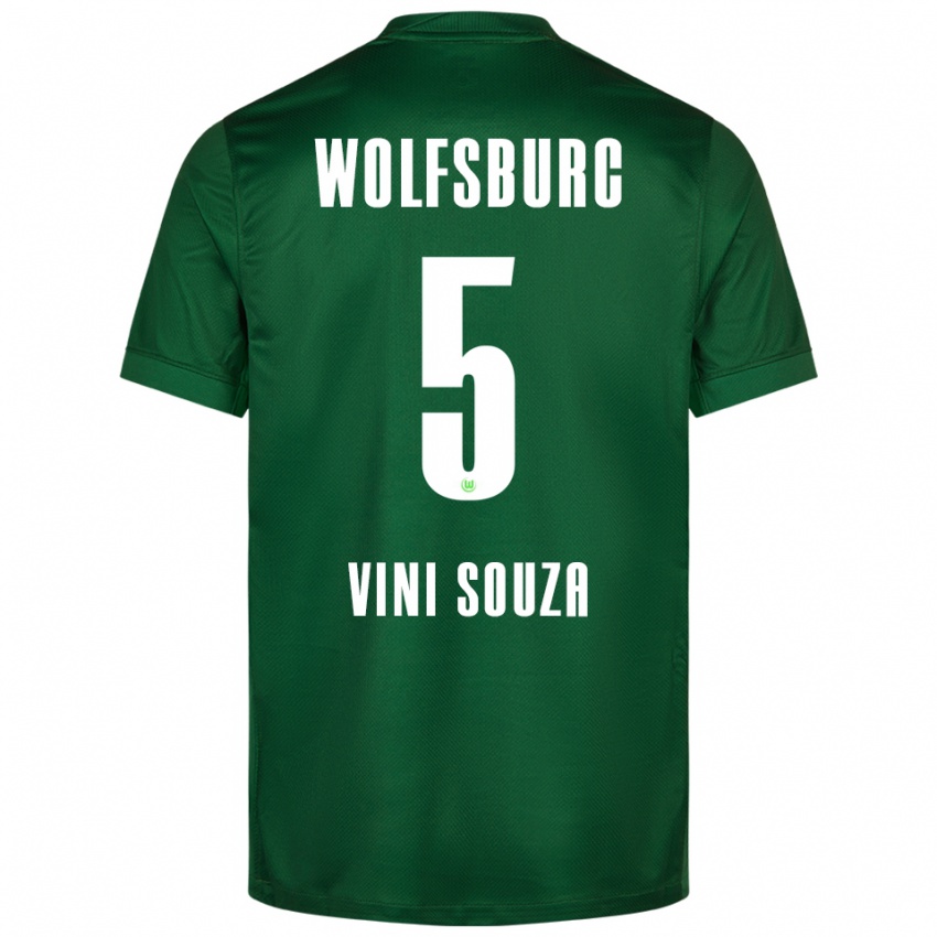 נשים ויני סוזה #5 ירוק לבן ג'רזי ביתית 2025/26 חולצה קצרה