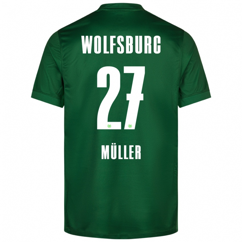 נשים Fabio Müller #27 ירוק לבן ג'רזי ביתית 2025/26 חולצה קצרה