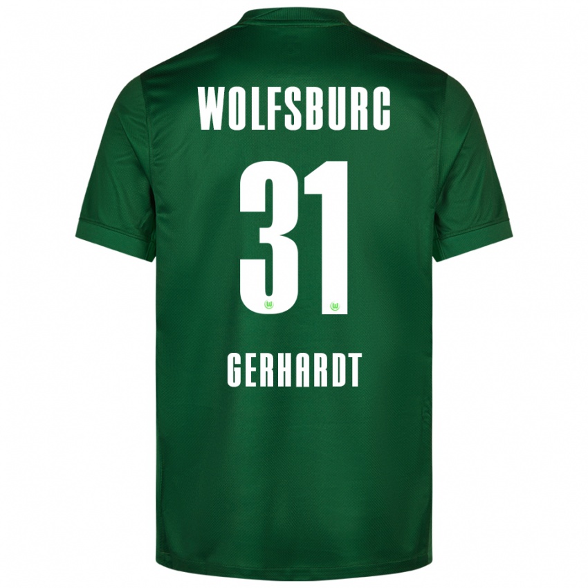 נשים יאניק גרהארדט #31 ירוק לבן ג'רזי ביתית 2025/26 חולצה קצרה