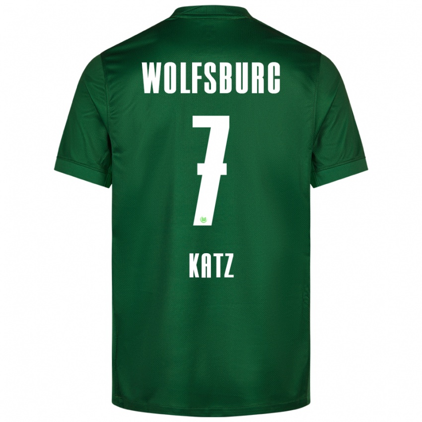 נשים Bruno Katz #7 ירוק לבן ג'רזי ביתית 2025/26 חולצה קצרה
