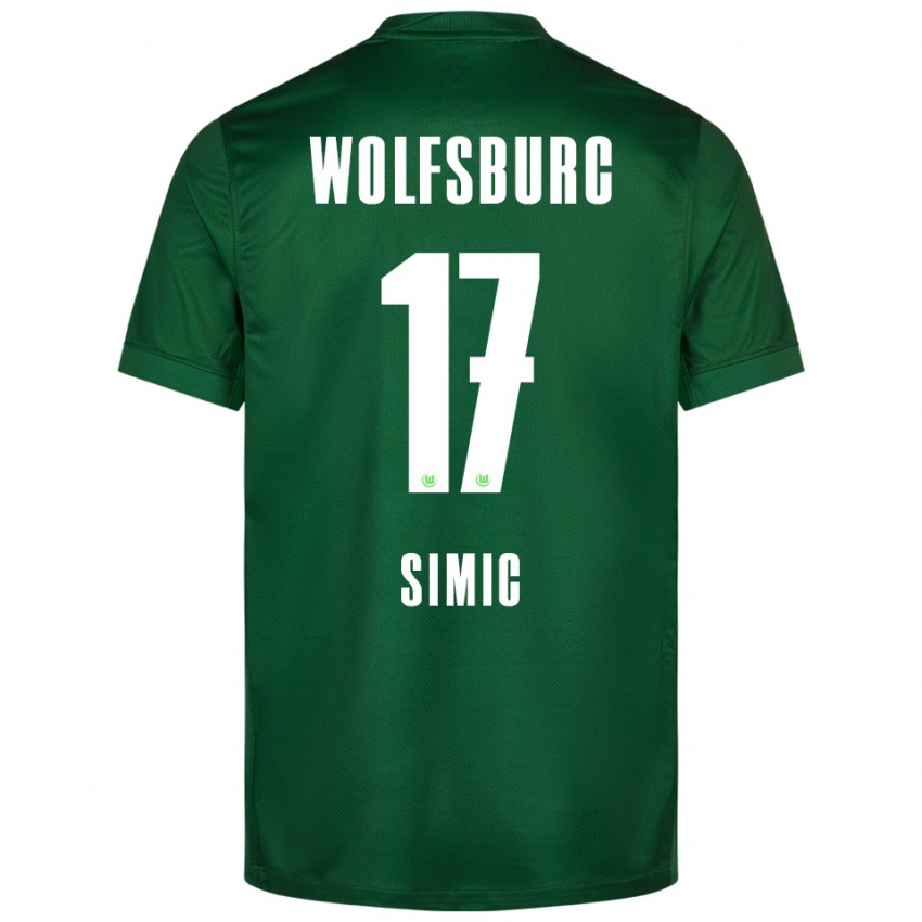 נשים קרלו סימיק #17 ירוק לבן ג'רזי ביתית 2025/26 חולצה קצרה